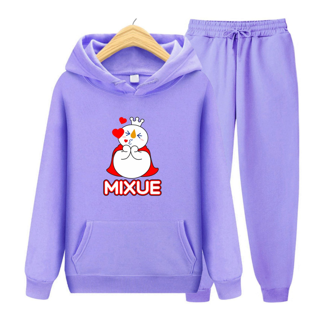 FenishaStore MIXUE ICE CREAM Sweater Atasan dan Setelan Anak Usia 4-14Thn