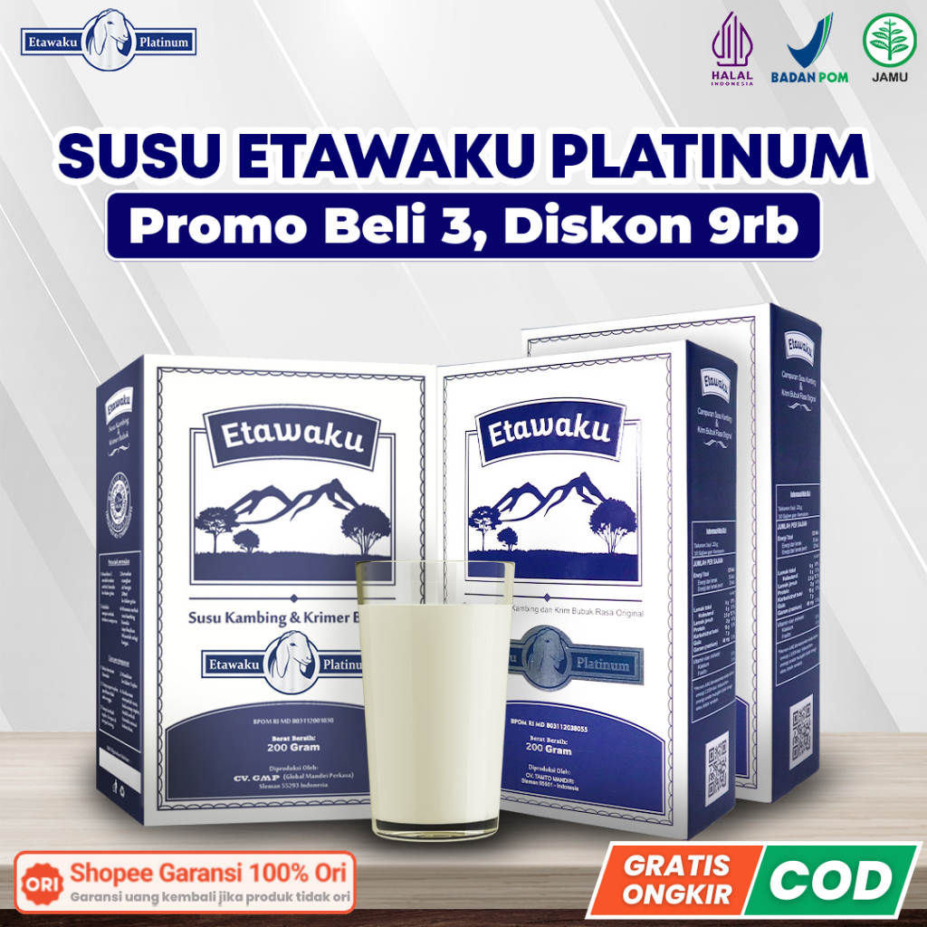 Etawaku platinum - Susu Etawaku platinum Original 3X Ampuh Atasi Masalah Sendi dan Tulang  Susu Kesehatan