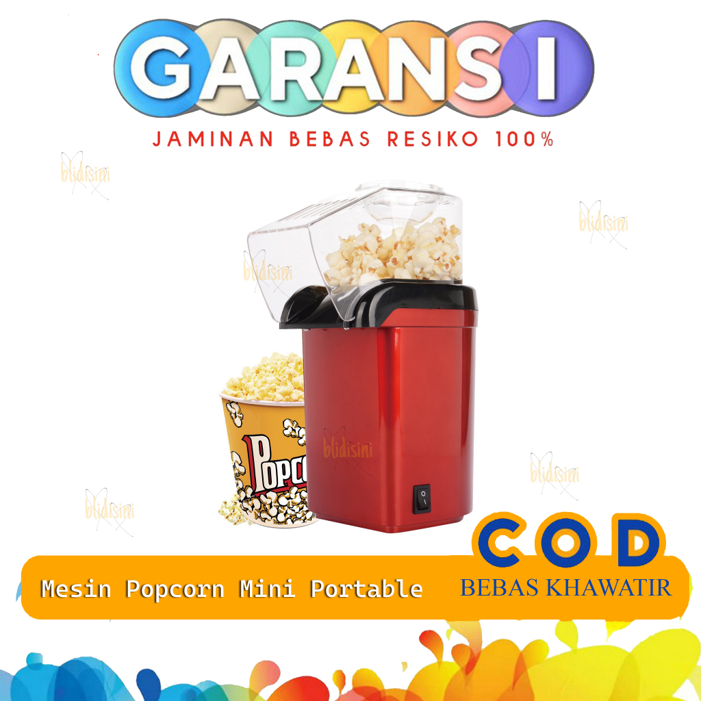 Mesin Popcorn Mini Alat Pop Corn Listrik Portable