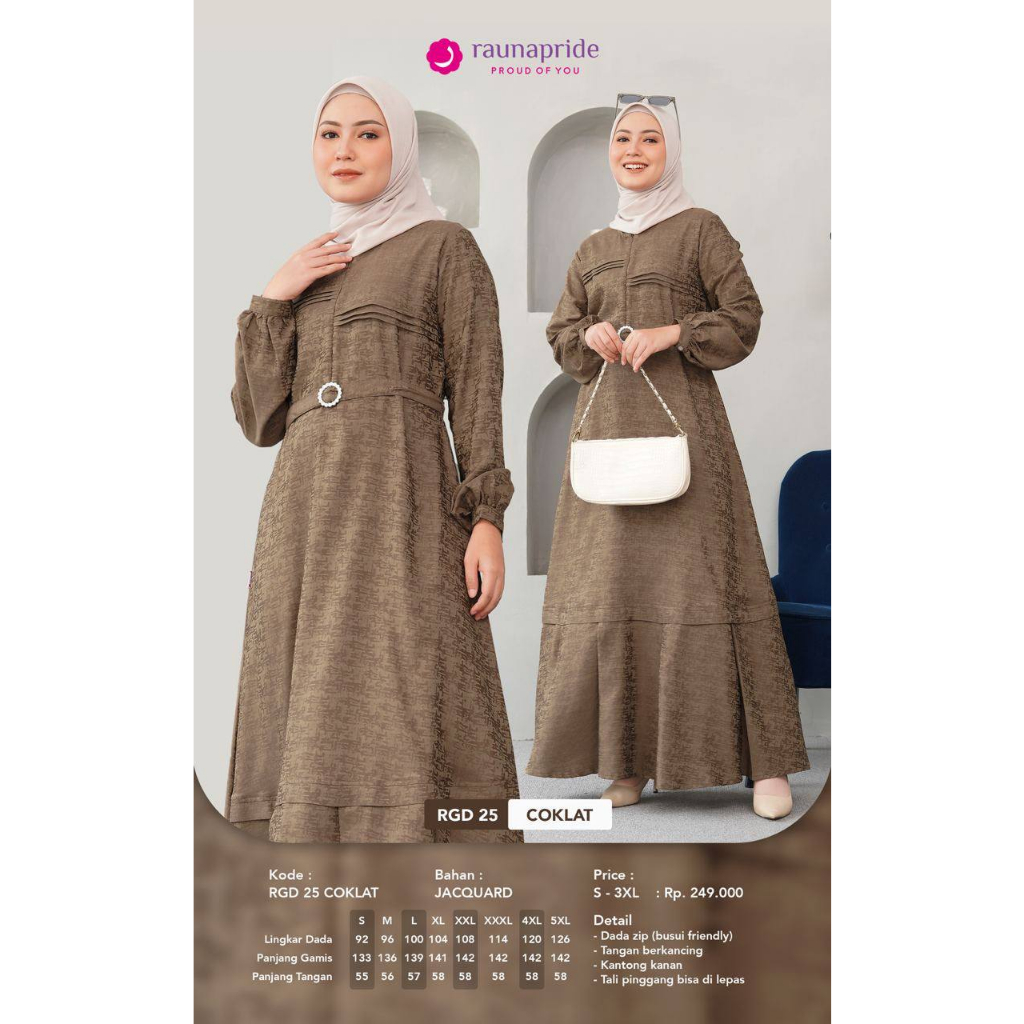 Rauna Gamis Dewasa - RGD 25 Gamis Terbaru 2023