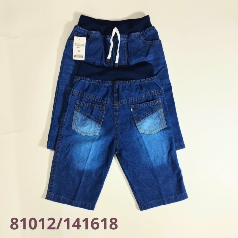 Jeans Anak Pendek Rib 4-10 Tahun