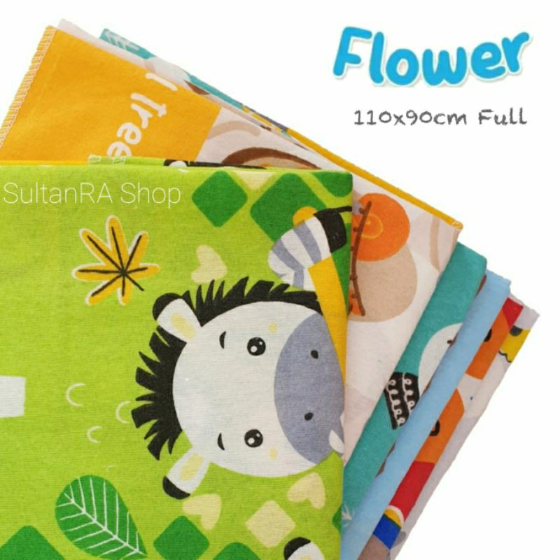 6 Pcs (1/2 Lusin) Bedong Bayi HOGA / FLOWER 110x90 SNI Planel Baby Quality Export (Setengah Lusin)