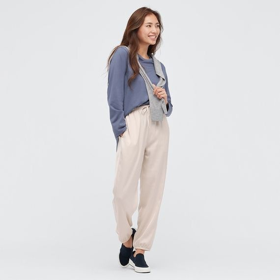 Uniqlo Drape Rayon Jogger Pants