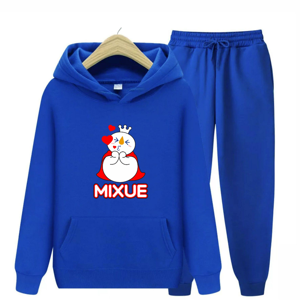 FenishaStore MIXUE ICE CREAM Sweater Atasan dan Setelan Anak Usia 4-14Thn