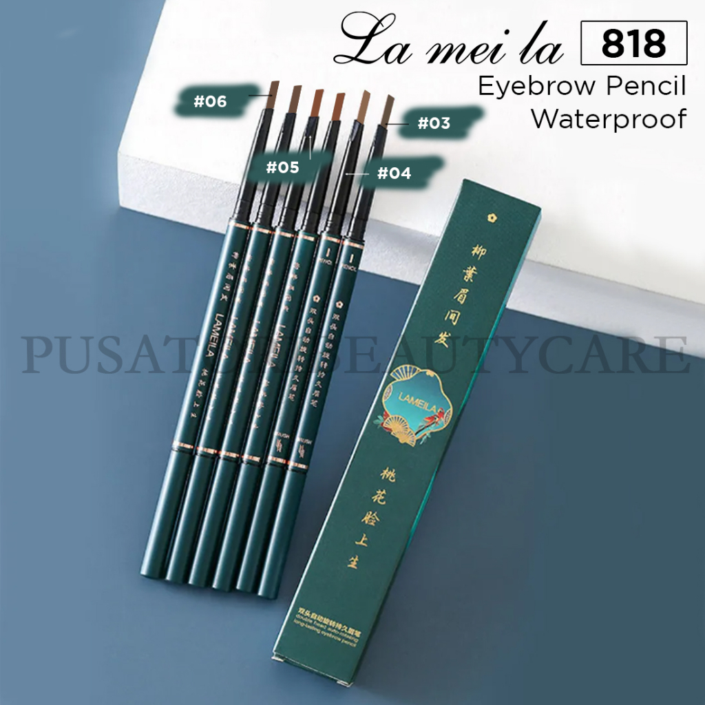 LAMEILA 818 Eyebrow Pencil Waterproof Pinsil alis Anti Air