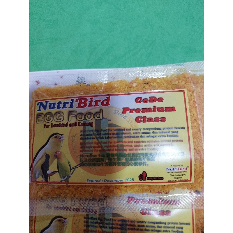 CEDE PREMIUM SASET CD KENARI LOVEBIRD NUTRIBIRD EGG FOOD