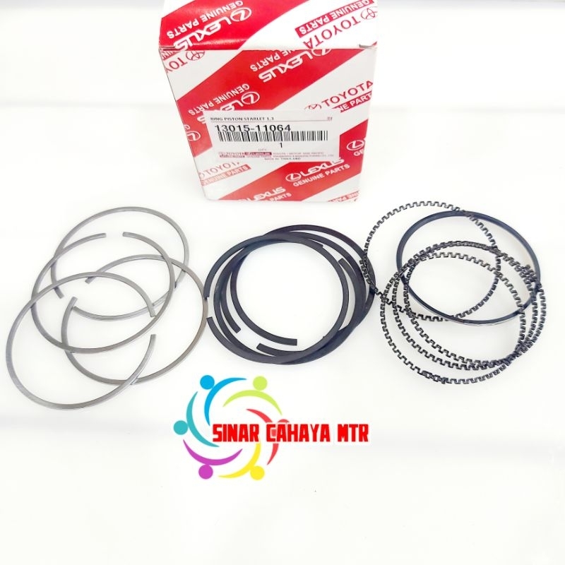 RING PISTON SET TOYOTA STARLET 1300CC ORIGINAL