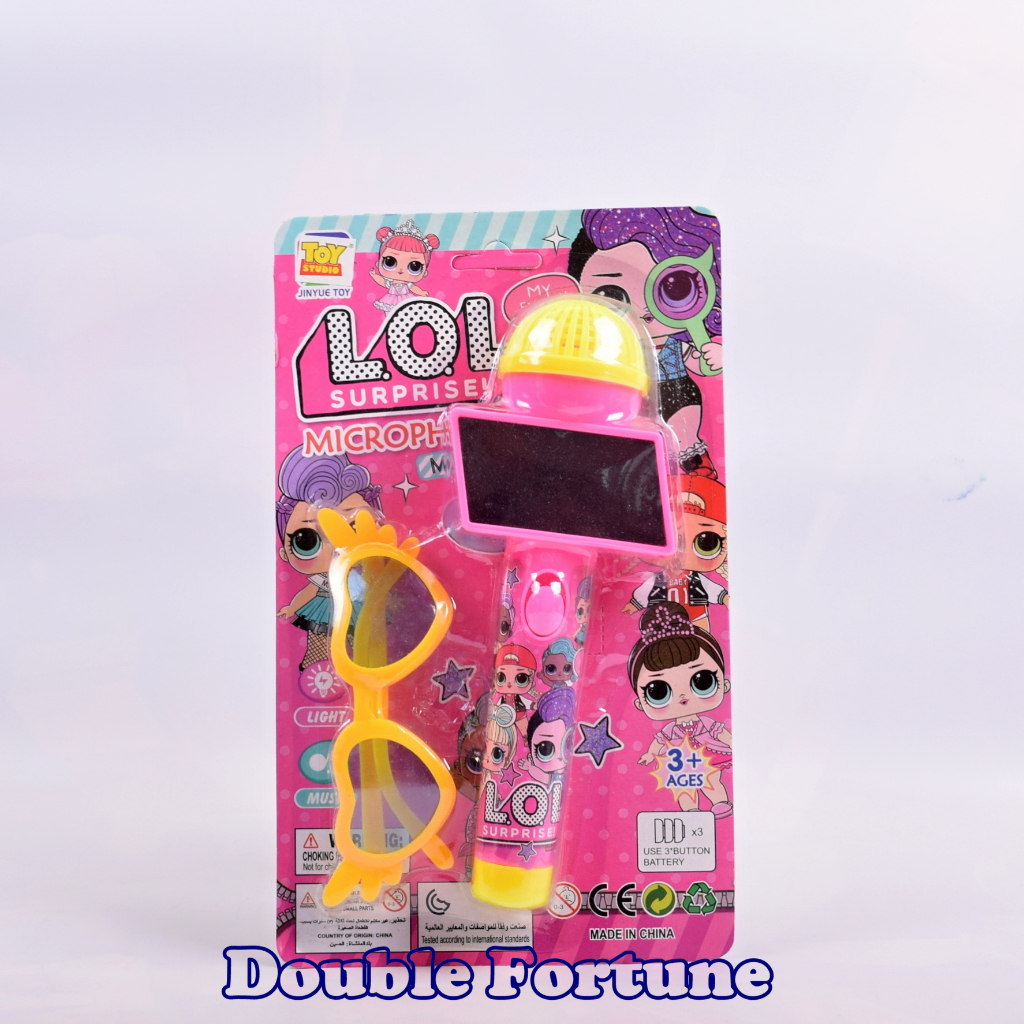 Mainan Anak Perempuan Edukasi Cewek Bernyanyi Microphone LoL
