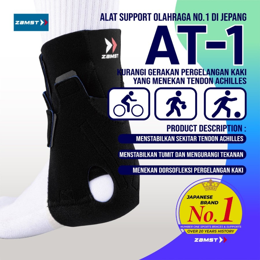 Achilles Tendon Support Deker Tumit Zamst AT-1 Japan Original