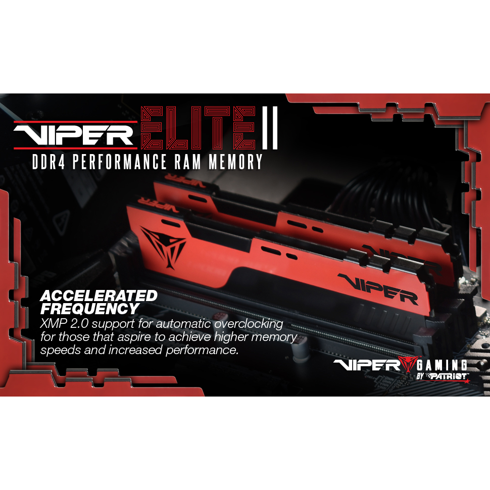 Patriot Viper Elite II 8GB (2x4GB) DDR4 2666Mhz Kit PVE248G266C6K