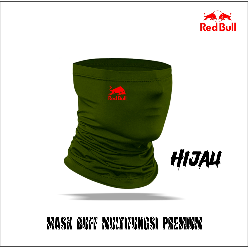 Mask Buff Bandana Multifungsi Pengendara Sepeda Motor Red Bull