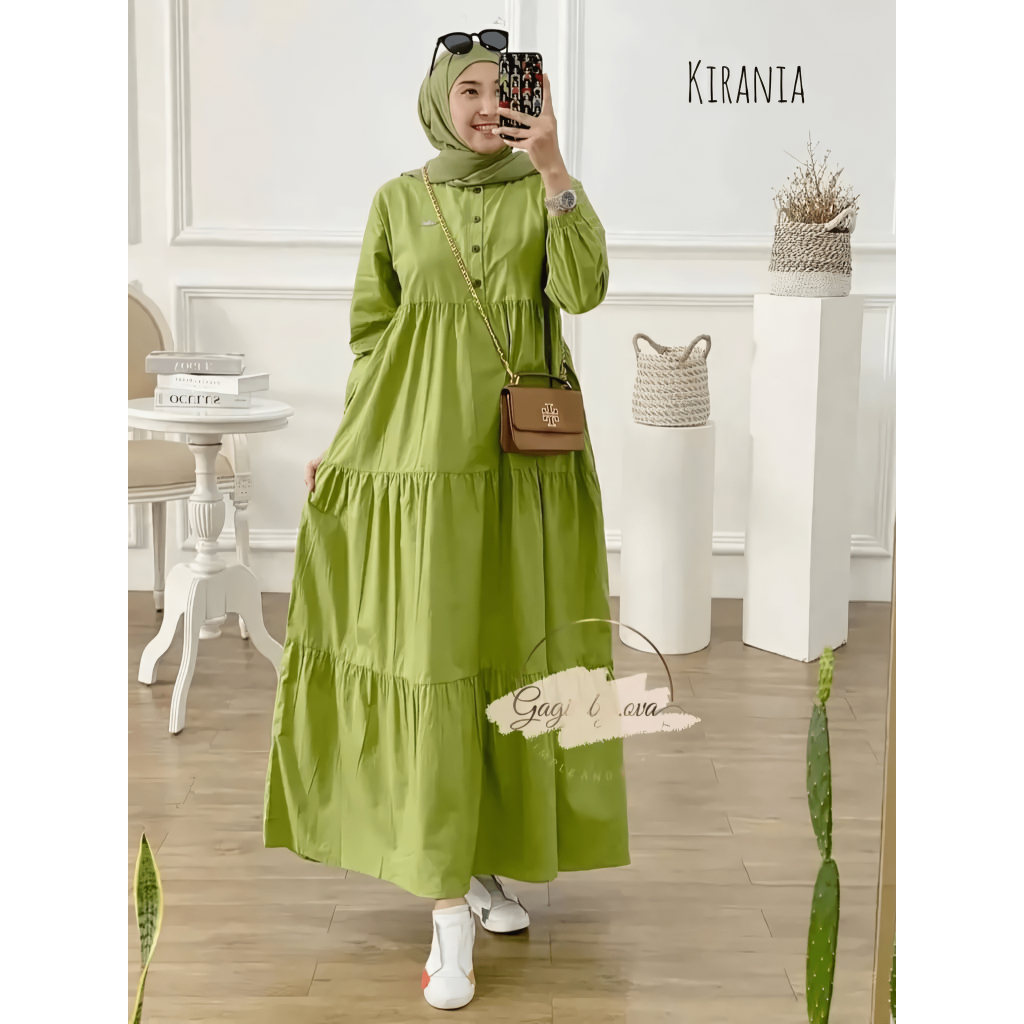 COD~KIRANIA MIDI DRES | XXXL  | UKURAN JUMBO COD | WANITA KIRANIA MIDI DRES | BAHAN KATUN RAYON SUPE