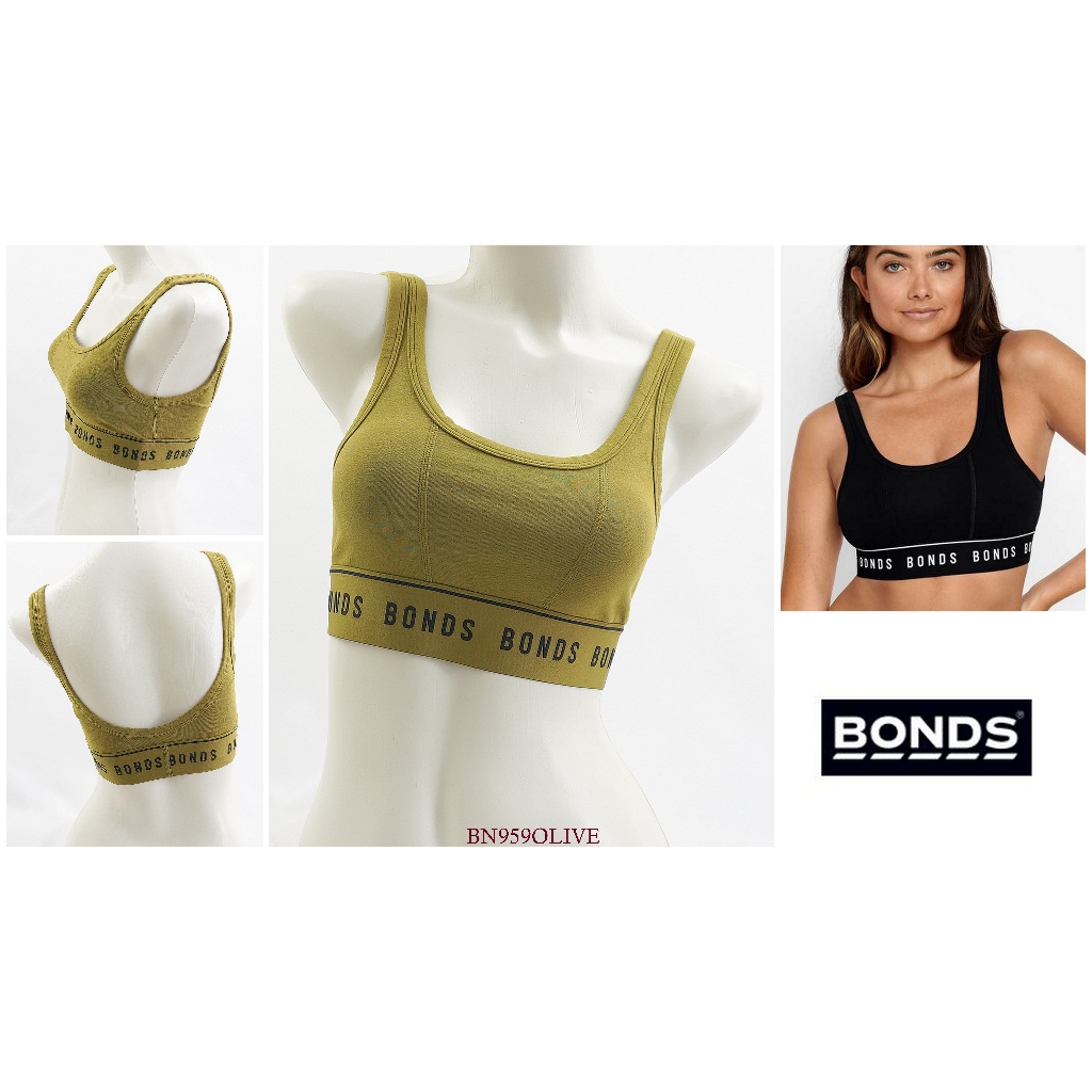 Bra Wanita Tanpa Kawat BONDS Tanpa Busa Full Cup Model Sport Pakaian Dalam/Underwear BN959