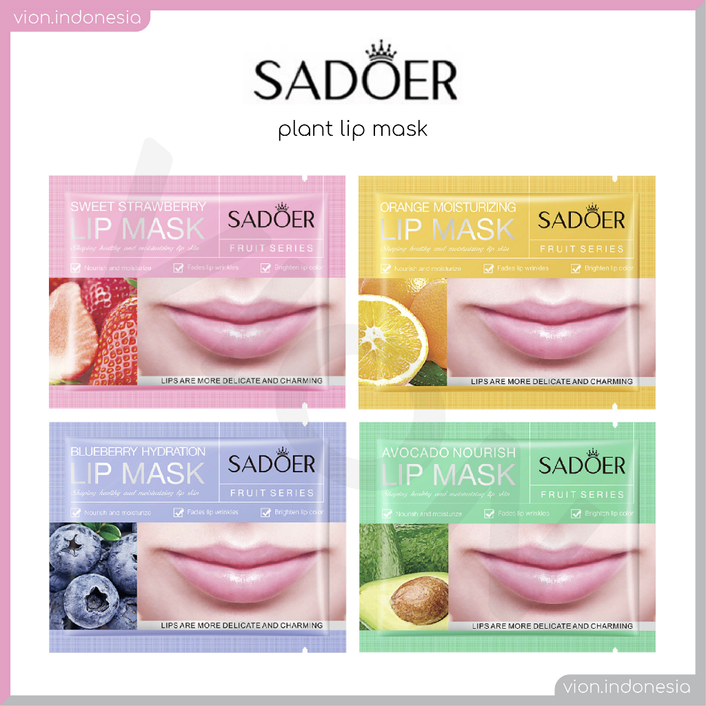 VION Lipmask Lip Mask Collagen Nourish Pelembab Bibir Beotua BA001