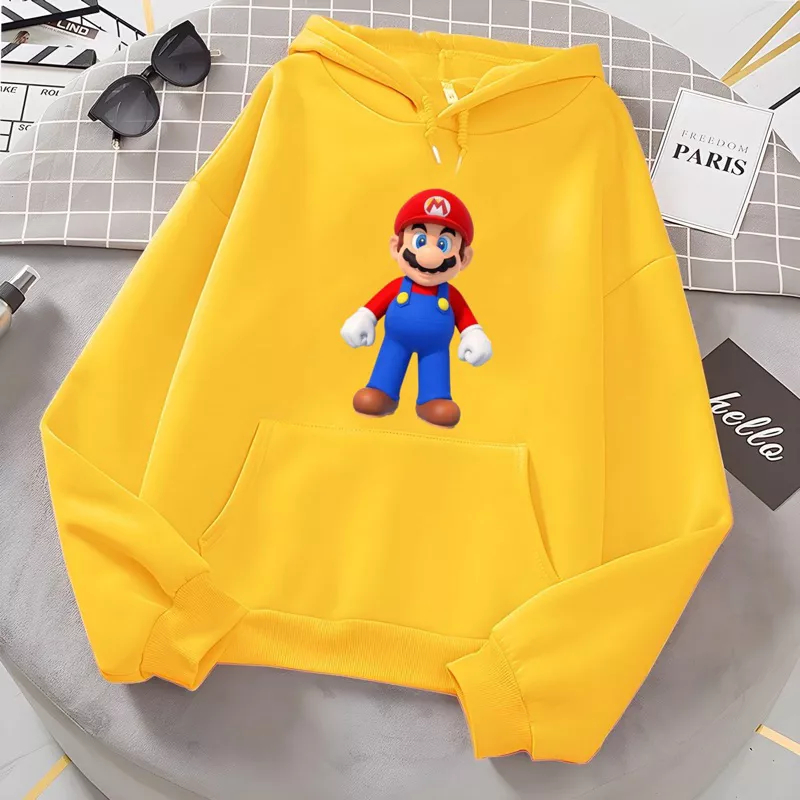 [BC] SWITER HOODIE ANAK KARTUN MARIO BROS BAJU ANAK PEREMPUAN / PAKAIAN ANAK CEWEK / PAKAIAN ANAK COWO