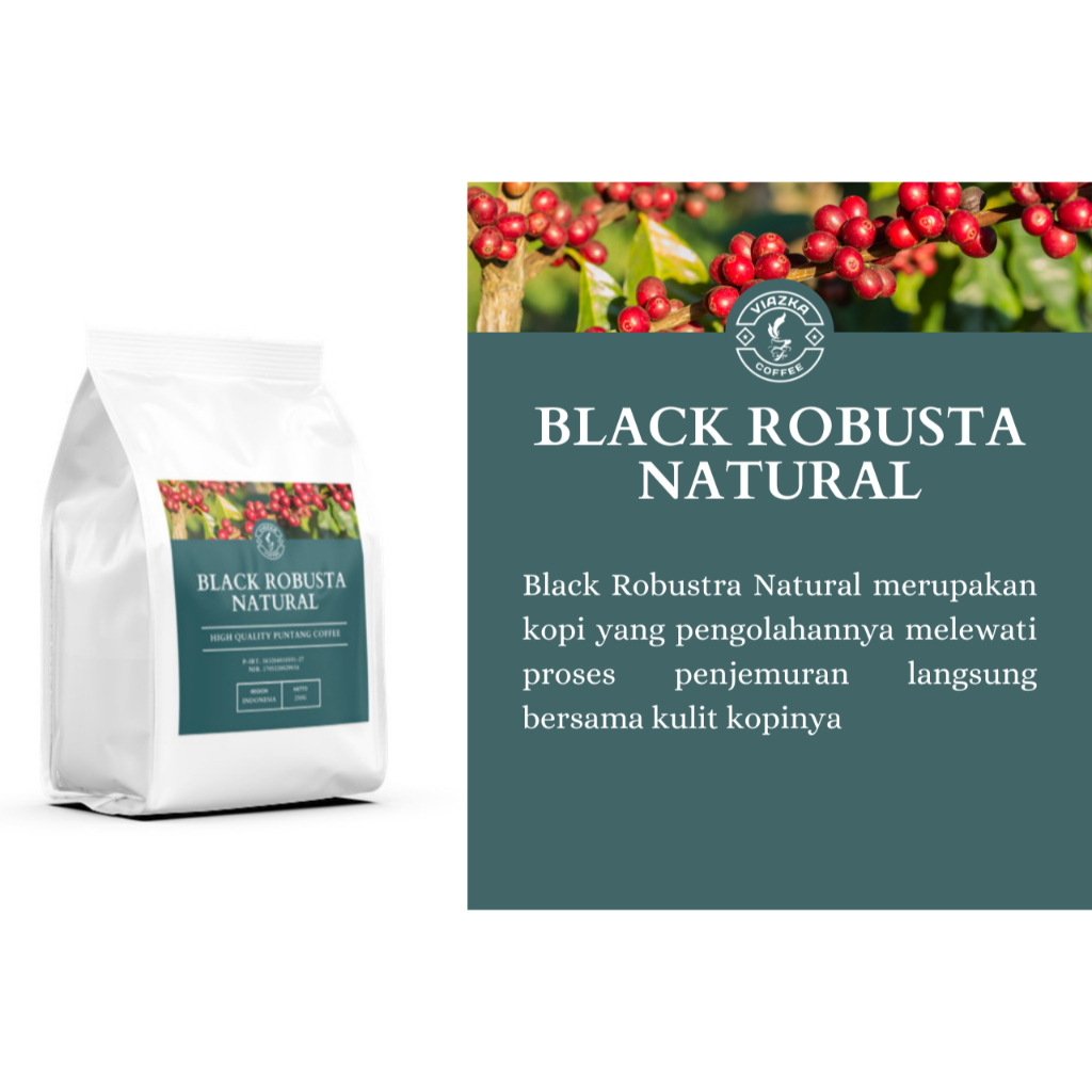 

Black Robusta Natural | Viazka Coffee Puntang