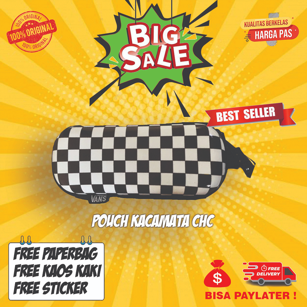 [SALE] VANS POUCH KACAMATA CHECKERBOARD | TEMPAT KACAMATA | POUCH | WADAH KACAMATA