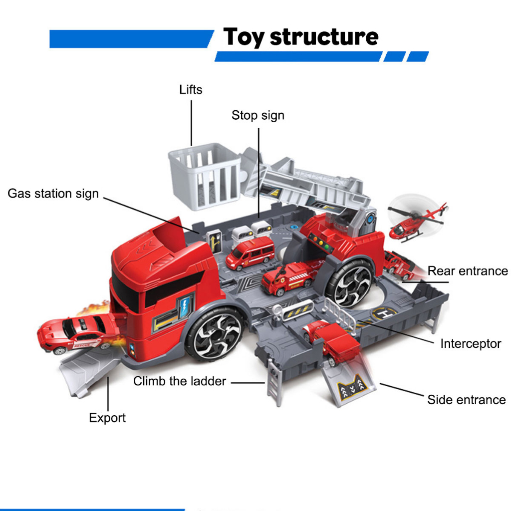 Super Storange Truck Set Truk Mainan Anak Mobil Truk Mainan Mobil Mobilan Anak Mobil Mainan Anak