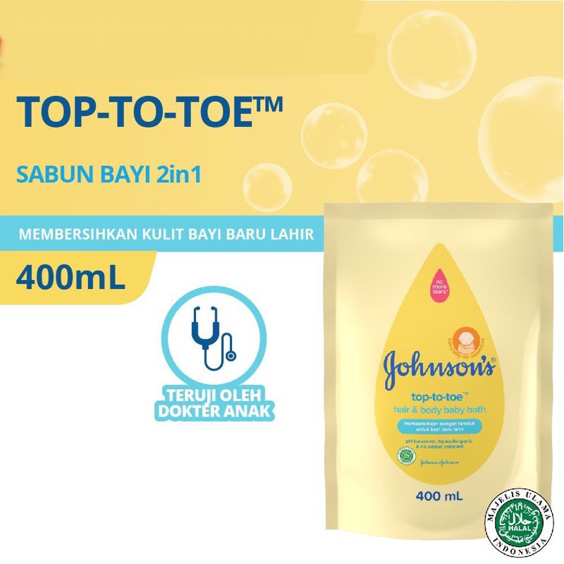 JOHNSON'S Baby Bath Hair &amp; Body Sabun Mandi Bayi 2in1