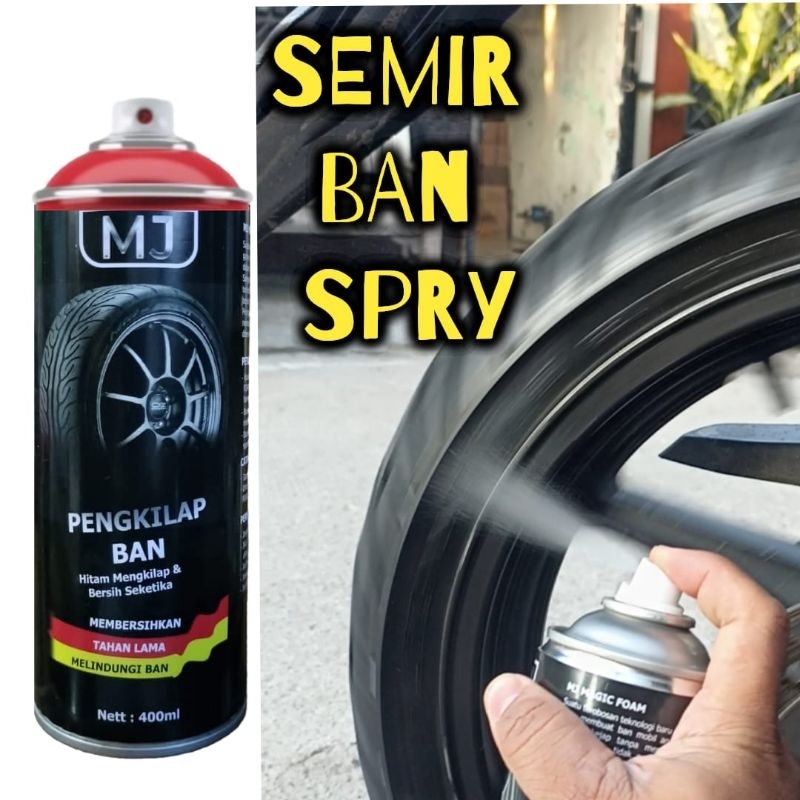 Semir Ban MJ Spray pengkilap ban Premium Mobil dan motor