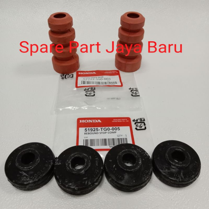 Karet Stoper Shock Belakang+Karet Support Belakang Mobil HRV BRV 6pc
