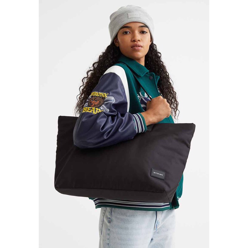 HM Shopper Bag Tas Bahu Tote Bag Wanita Original