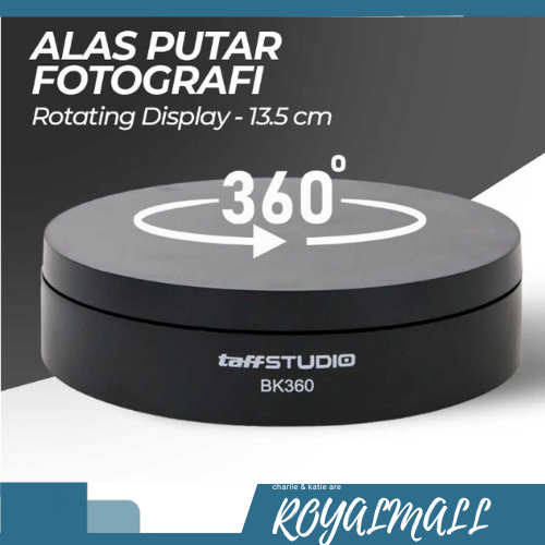 Alas Putar Fotografi Rotating Display Stand Base 13.5cm / Alas Meja Tempat Stand Base Putar Putaran 