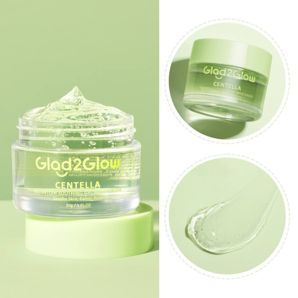 [BPOM] GLAD2GLOW 5% BLUEBERRY MOISTURIZER | CENTELLA SOOTHING MOISTURIZER GEL