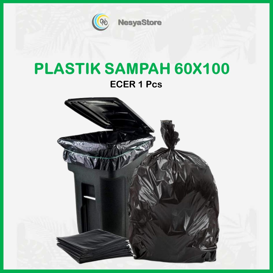 Kantong Plastik Sampah Trash Bag Hitam 60x100