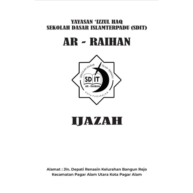 

sampul ijazah k13