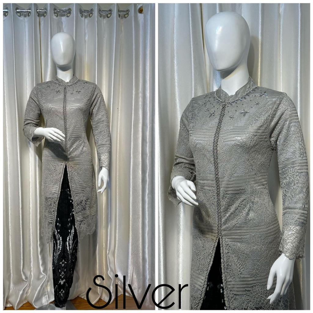 Kebaya Angelia / Kebaya Modern / Kutu Baru Payet Bagian Dada / Resleting di Depan / Kebaya Terbaru / OOTD Kekinian / Seragama Pesta Wisuda Nikahan / Busui Friendly