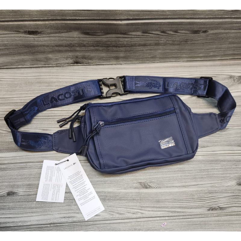 Waistbag Tas pinggang Multifungsi Lcoste HF7287 Pria/Wanita Tas Pinggang Import