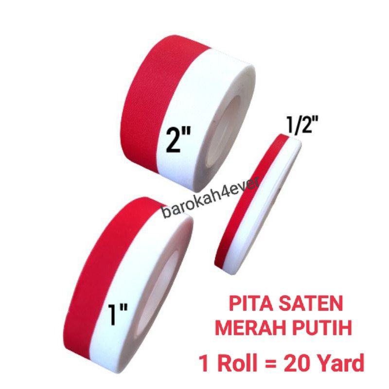 Pita Kain Merah Putih HUT RI Serbaguna (1/2 &quot; - 2&quot;)