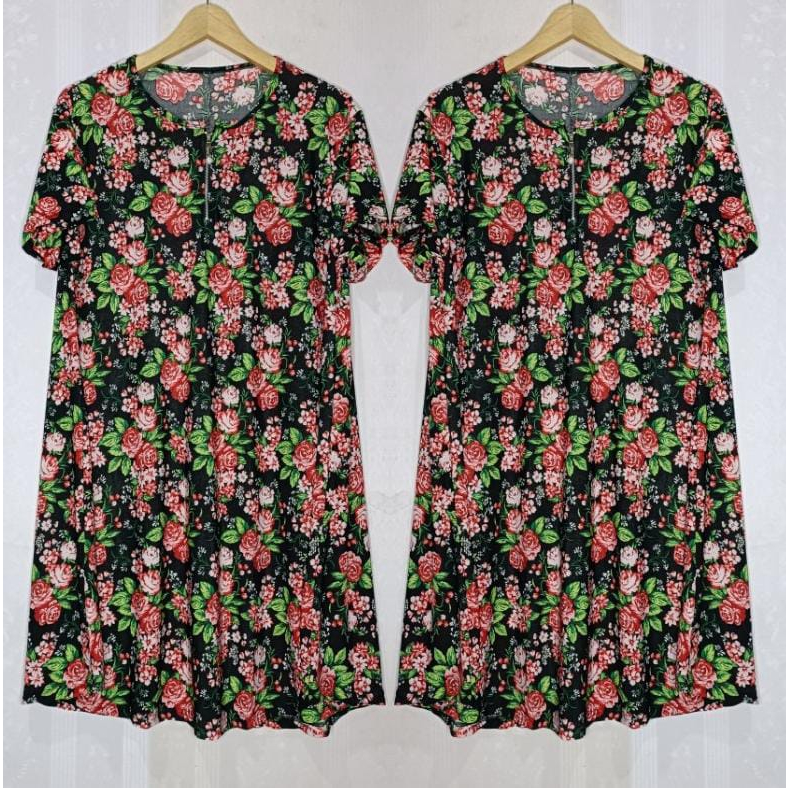 DASTER SUPER JUMBO ELIANA JERSEY KOREA LD 120-160 PB 100/DRESS CANTIK KEKINIAN/ATASAN WANITA DEWASA