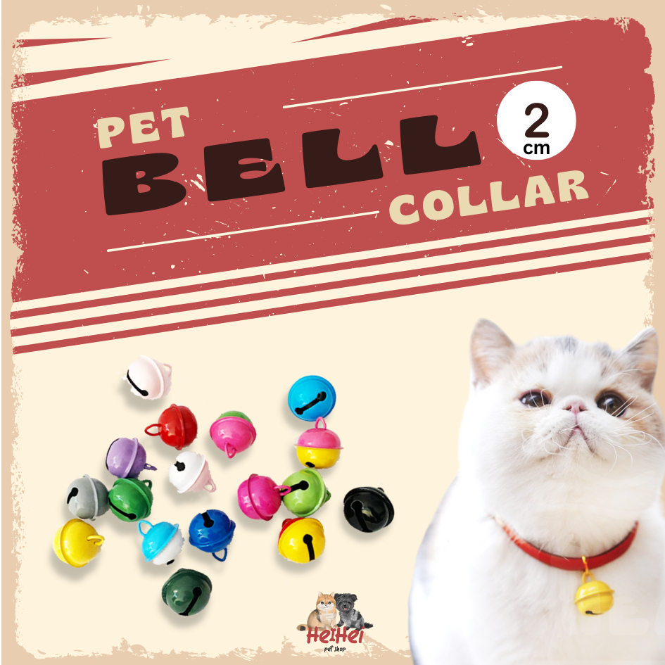 PET BELL + RING 2 cm - Lonceng Kalung Kucing Anjing Kerincing Besar - Cat Dog Collar Bell