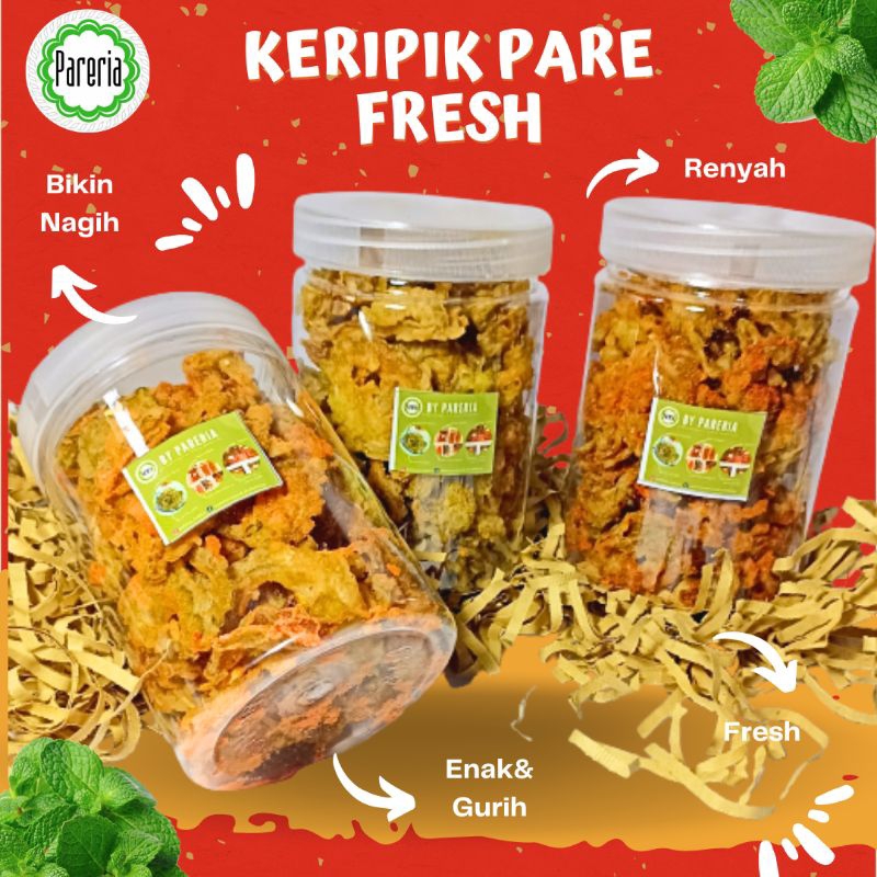 

[CAMILAN LEBARAN] KERIPIK PARE ENAK GURIH KAYA REMPAH 150g BYPARERIA