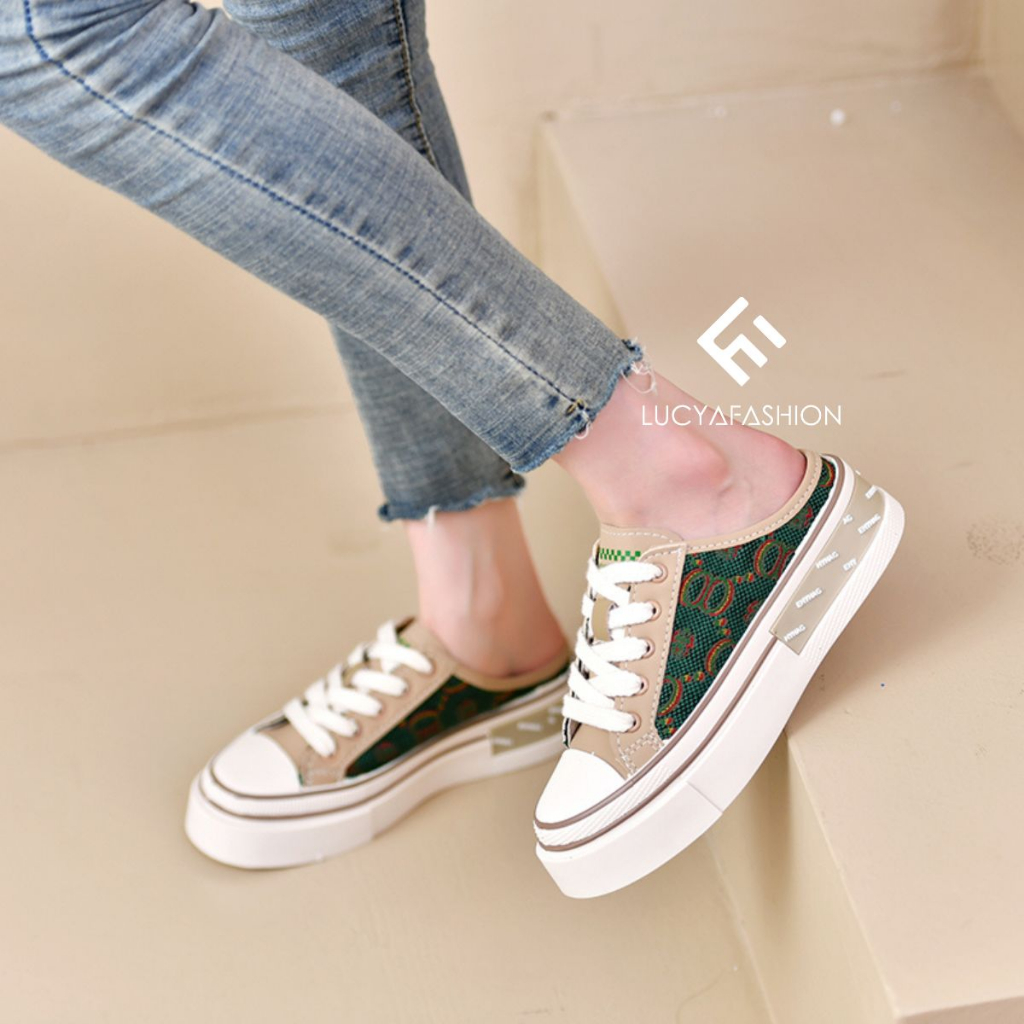 10776 Slip On Wanita Import Sepatu Sneakers Cewek Flatshoes