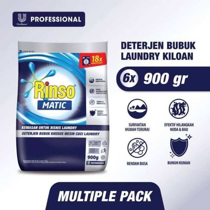 Rinso Matic Bubuk (900g)