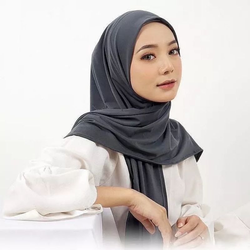 HIJAB SEGITIGA INSTAN JERSEY ADEM Hijab Instan Segitiga Jersey Murah