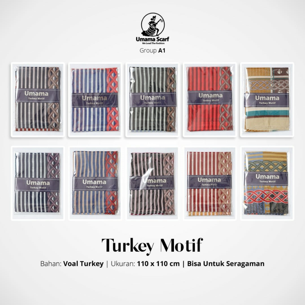 Segi empat UMAMA Turkey Motif 02