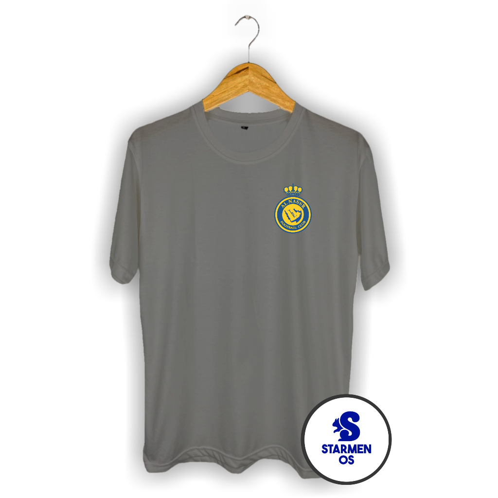 Kaos Distro Pria T-Shirt Motif Kata Kata Logo ALNASSR FC