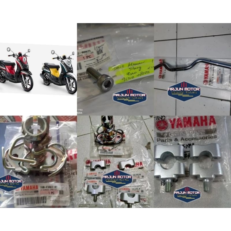 STANG STIR DAN DUDUKAN STANG SET FINO KARBU ORIGINAL YAMAHA