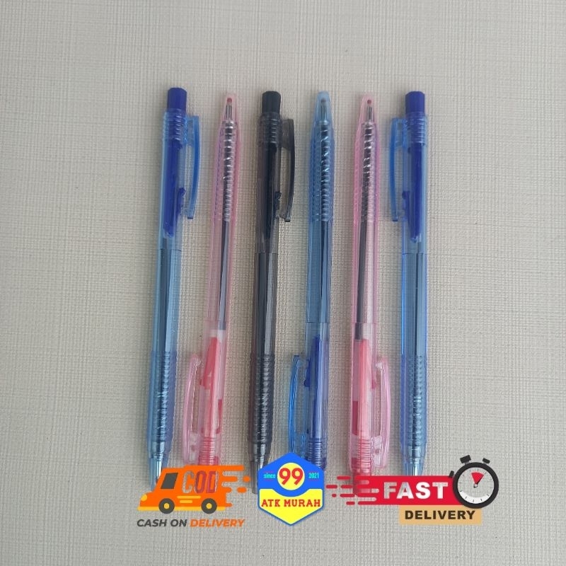 Pulpen ESELON hitam/Ballpoint pen klik/pena ceklik/pulpen