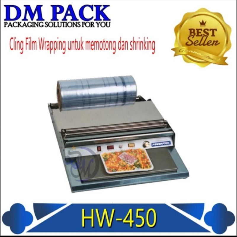 

HW450 Mesin Hand Wrapping Buah Mesin Kemas Buah, Sayur & Daging HW-450 Garansi Resmi 1Tahun Powerpack