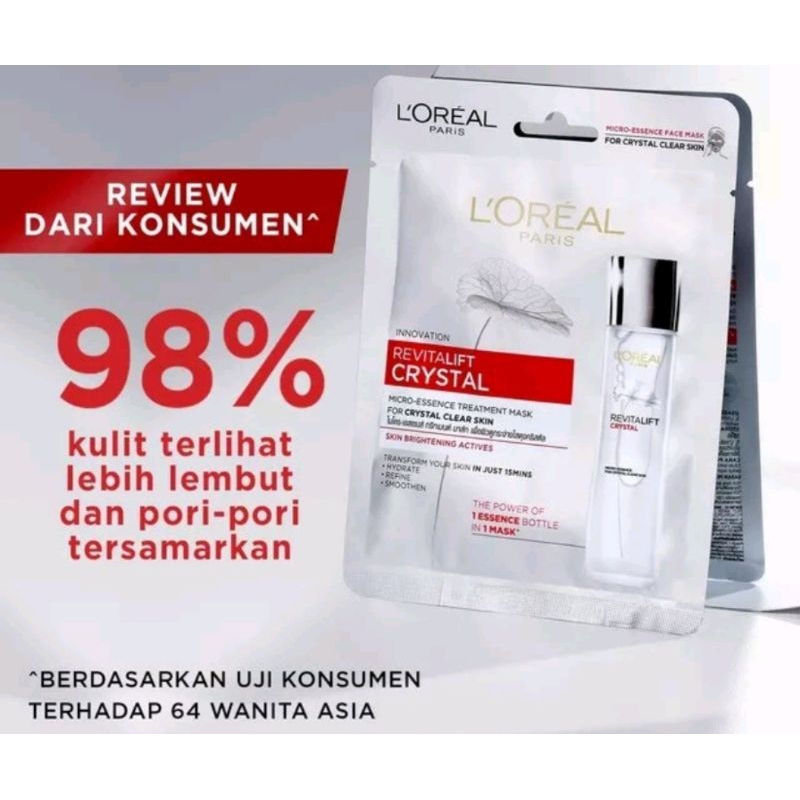 Loreal L'Oreal Paris Revitalift Crystal Masker Wajah
