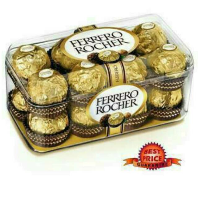 

Ferrero Rocher T16 Coklat Ferrero isi 16pcs utk Valentine