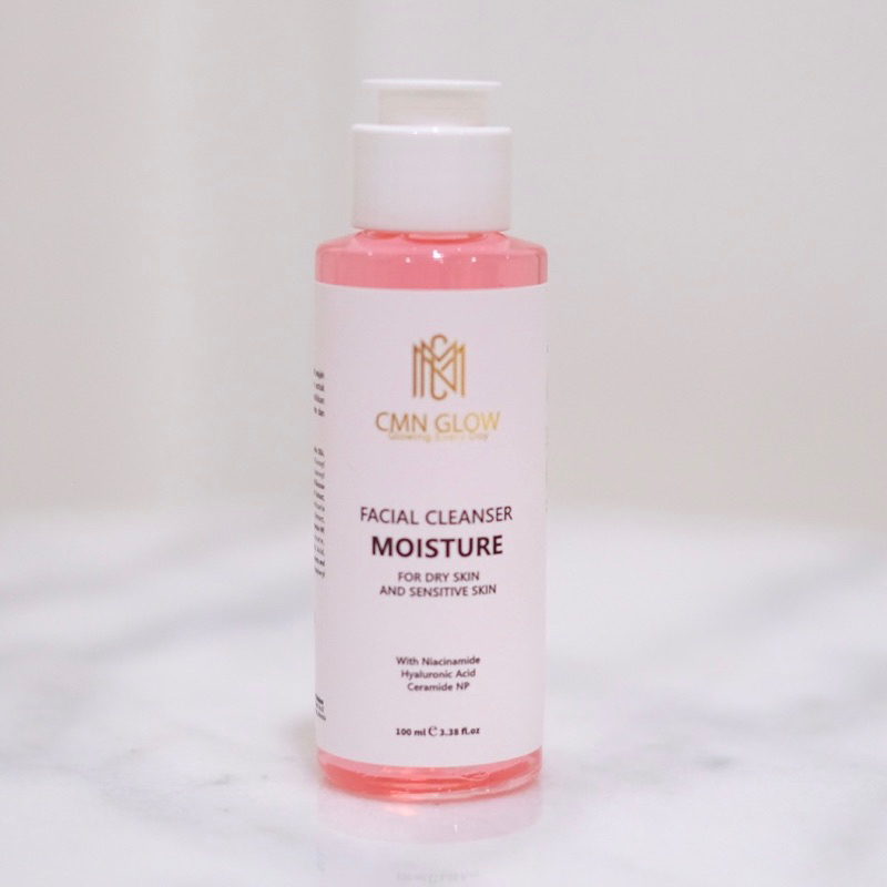 CMN GLOW Skincare - FACIAL CLEANSER MOISTURE for dry skin and sensitive skin