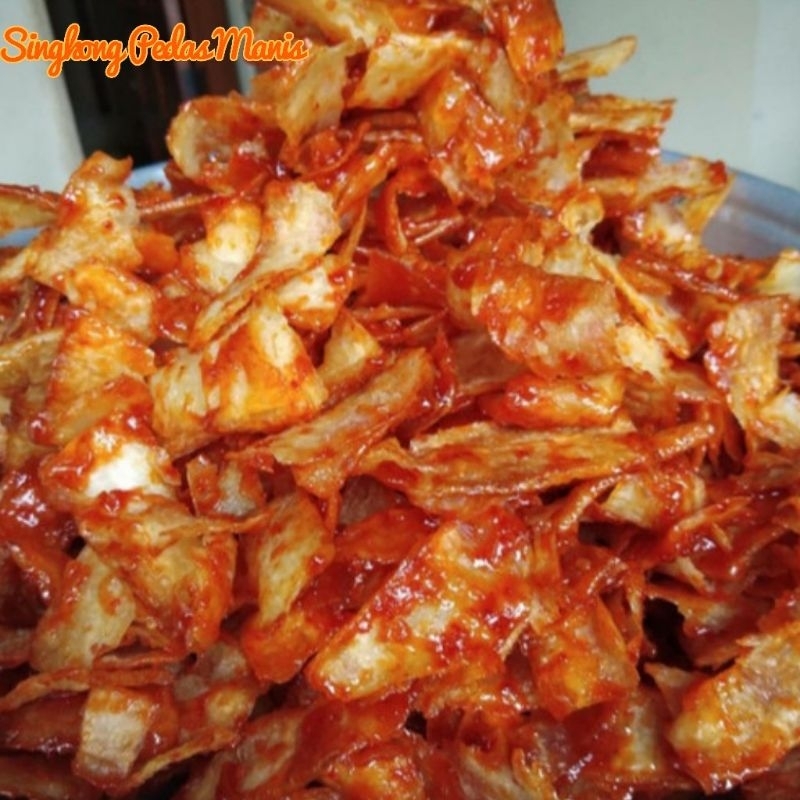 

KERIPIK SINGKONG LENGKET 250 GRAM RASA PEDAS MANIS CABE ASLI