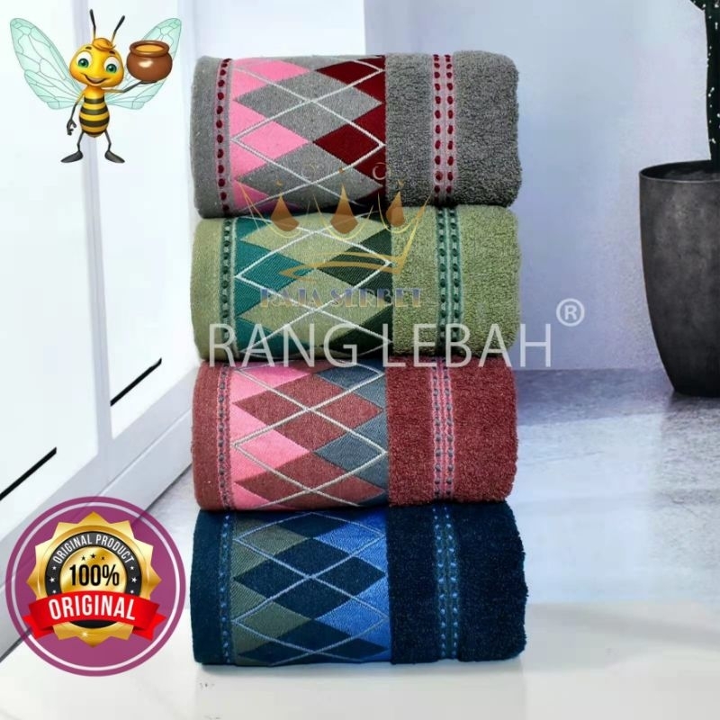 Handuk Mandi Dewasa katun motif Lembut uk 70x140cm