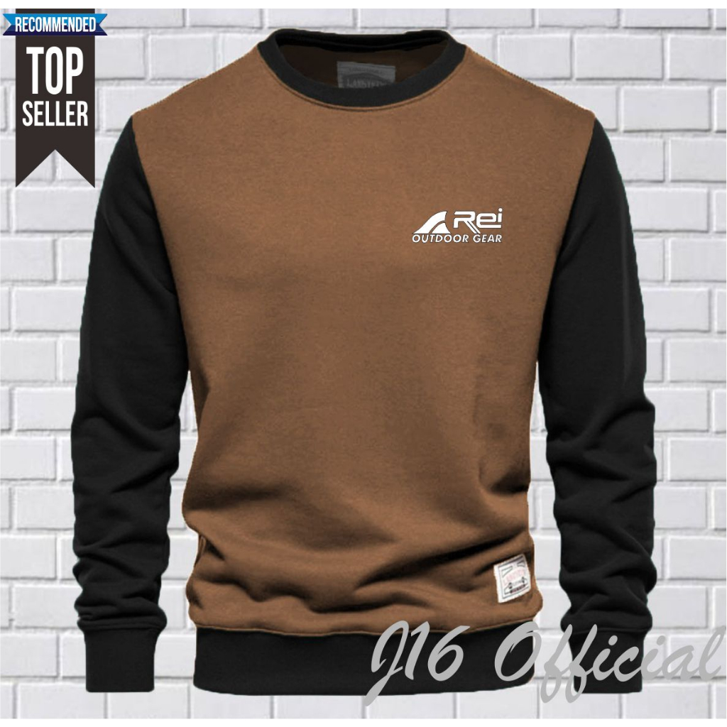 OUTDOOR REI CREWNECK Jaket Distro Sweater Oblong Pria Wanita FLEECE TEBAL PREMIUM
